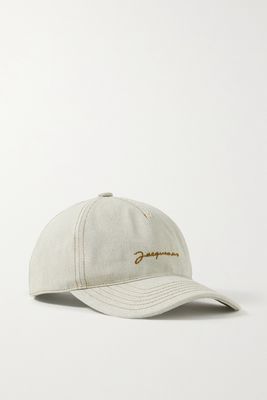 Jacquemus - De Nimes Embroidered Cotton-twill Baseball Cap - White