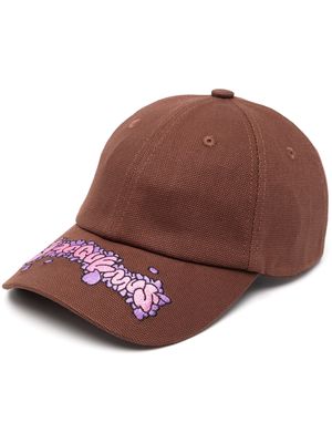 Jacquemus Desenho graffiti-tag baseball cap - Brown