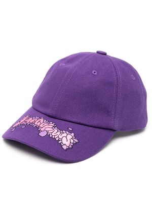 Jacquemus Desenho graffiti-tag baseball cap - Purple