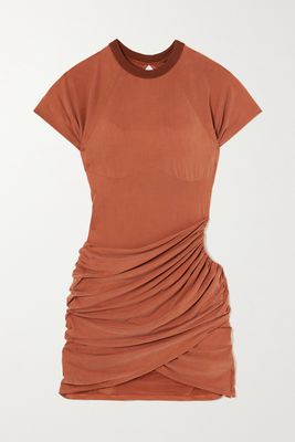 Jacquemus - Espelho Gathered Cutout Stretch-jersey Mini Dress - xx large