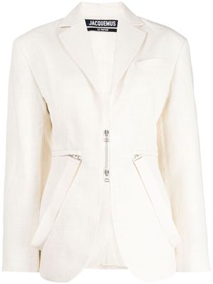 Jacquemus Filu fitted jacket - White