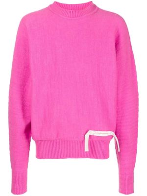 Jacquemus grosgrain logo sweater - Pink