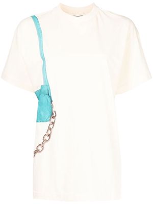 Jacquemus handbag-print cotton T-shirt - Neutrals