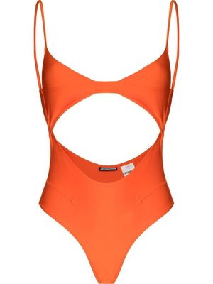 Jacquemus high-leg cut-out swimsuit - Orange