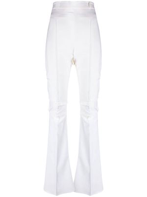 Jacquemus high-waisted flared trousers - White