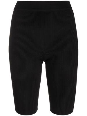 JACQUEMUS high-waisted knee-length shorts - Black