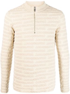 Jacquemus intarsia-knit logo jumper - Neutrals