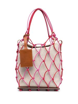Jacquemus interwoven-design tote bag - Pink
