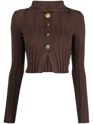 Jacquemus knitted cardigan - Brown