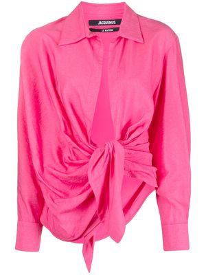 Jacquemus La chemise Bahia shirt - Pink