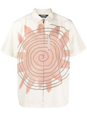 Jacquemus La chemise Banho sun-print shirt - Neutrals