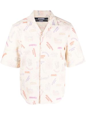 Jacquemus La chemise Jean-print shirt - Pink