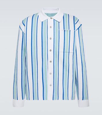 Jacquemus La Chemise Maille Polo striped shirt