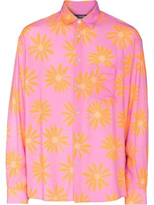 Jacquemus La chemise Simon floral-print shirt - Pink