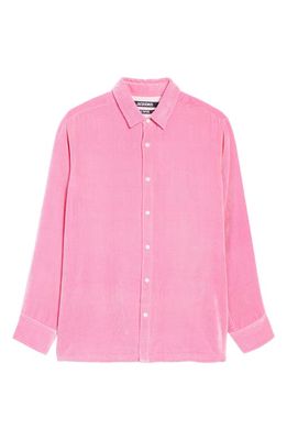 Jacquemus La Chemise Tombolo Button-Up Shirt in Pink 430