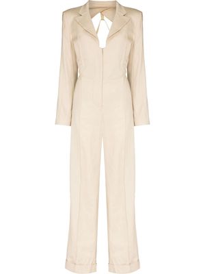 Jacquemus La Combinaision long-sleeve jumpsuit - Neutrals