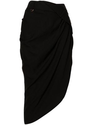 Jacquemus La Jupe asymmetric skirt - Black