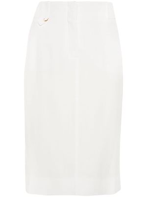 Jacquemus La Jupe Midi Bari skirt - White