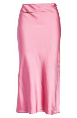 Jacquemus La Jupe Notte Satin Skirt in Pink