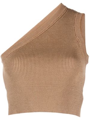 Jacquemus La Maille Ascu cropped top - Brown