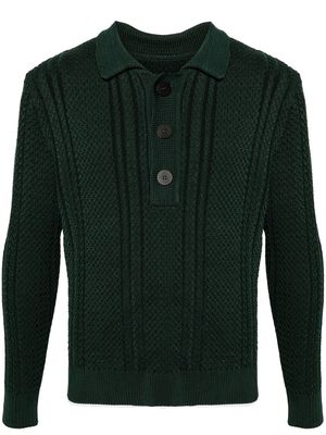 Jacquemus La Maille Belo polo jumper - Green