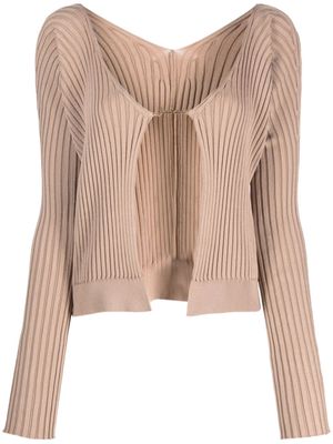 Jacquemus La Maille Pralu Longue cardigan - Brown