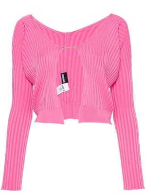 Jacquemus La Maille Pralù Longue knitted top - Pink