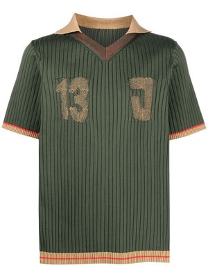 Jacquemus La Maille Treze polo - Green