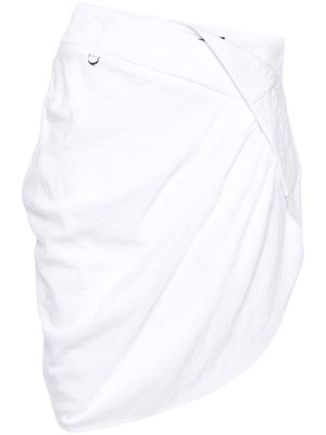 Jacquemus La Mini Jupe Saudade draped skirt - White