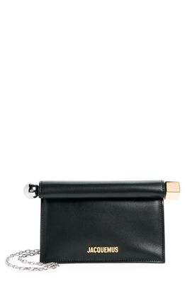 Jacquemus La Petite Pochette Rond Carré Clutch in Black 990