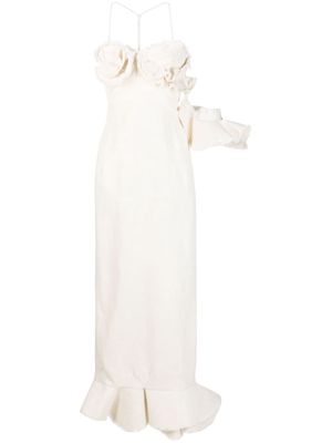 Jacquemus La robe Artichaut ruffled maxi dress - White