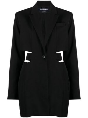 Jacquemus La robe Bari blazer mini dress - Black