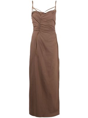 Jacquemus La Robe Gaua long dress - Brown
