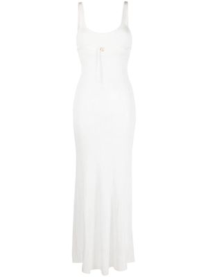 Jacquemus La robe maille maxi dress - White
