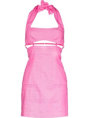 Jacquemus La Rove Limao halterneck dress - Pink