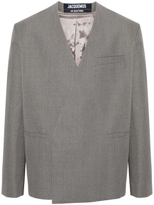 Jacquemus La Veste Cuadrada blazer - Grey