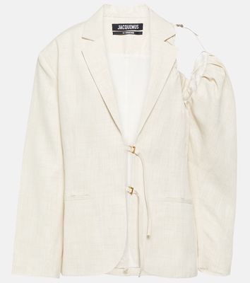 Jacquemus La Veste Galliga linen-blend blazer