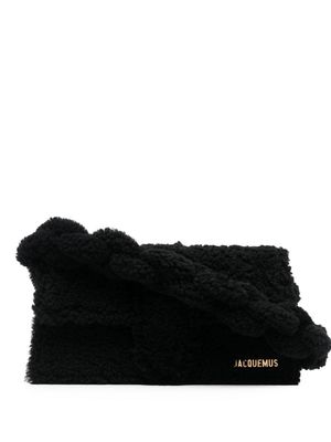 Jacquemus Le Bambidou textured tote bag - Black