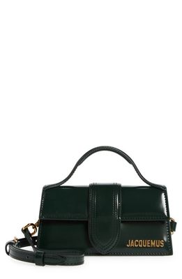 Jacquemus Le Bambino Leather Shoulder Bag in Dark Green 590