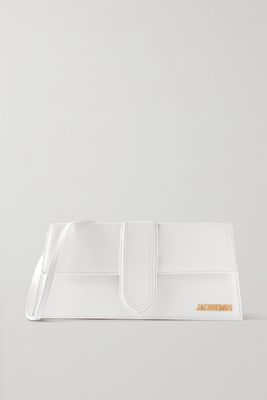 Jacquemus Le Bambino Long leather shoulder bag - White
