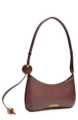 Jacquemus Le Bisou Leather Shoulder Bag in 855 Medium Brown