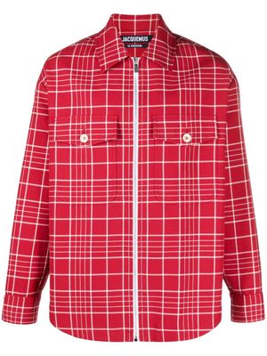 Jacquemus Le Blouson Montagne shirt jacket - Red