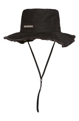 Jacquemus Le Bob Artichaut Bucket Hat in Black
