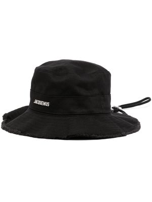 Jacquemus Le bob Artichaut cotton bucket hat - Black