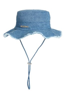 Jacquemus Le Bob Artichaut Denim Bucket Hat in Blue 330