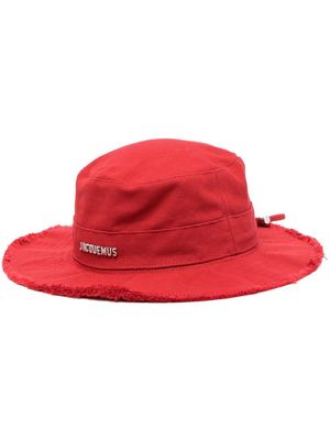 Jacquemus Le Bob Artichaut drawstring bucket hat - Red
