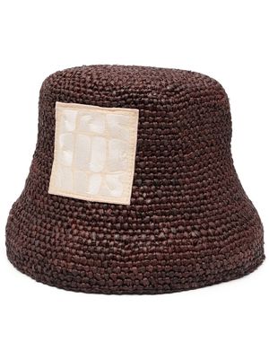 Jacquemus Le Bob Ficiu bucket hat - Brown