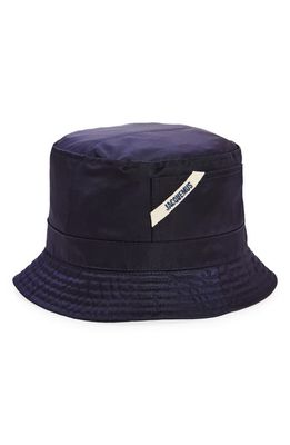 Jacquemus Le Bob Ovalie Bucket Hat in Navy