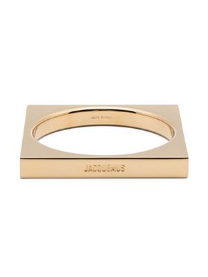 Jacquemus Le Bracelet carré emgraved-logo bracelet - Gold