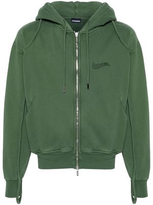 Jacquemus Le Camargue zippé zip-up hoodie - Green